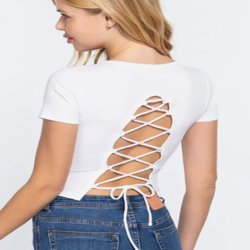 The LACEY Cross Back Top