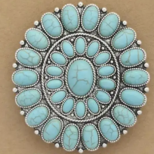 Turquoise Charm Phone Grip