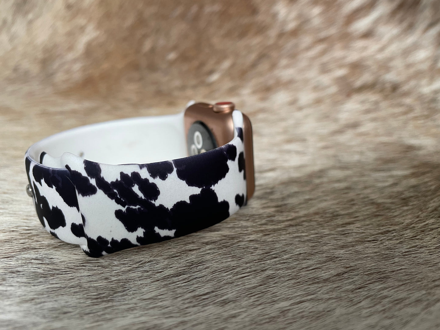 Cow Print Smart Watch Band