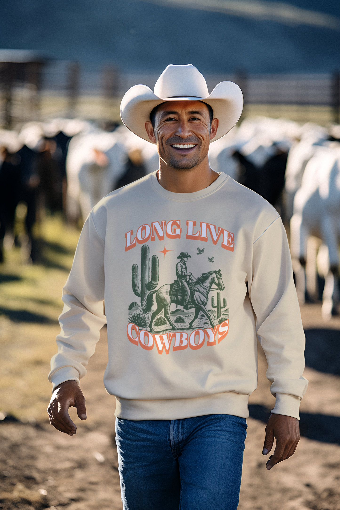 Long Live Cowboys Crewneck