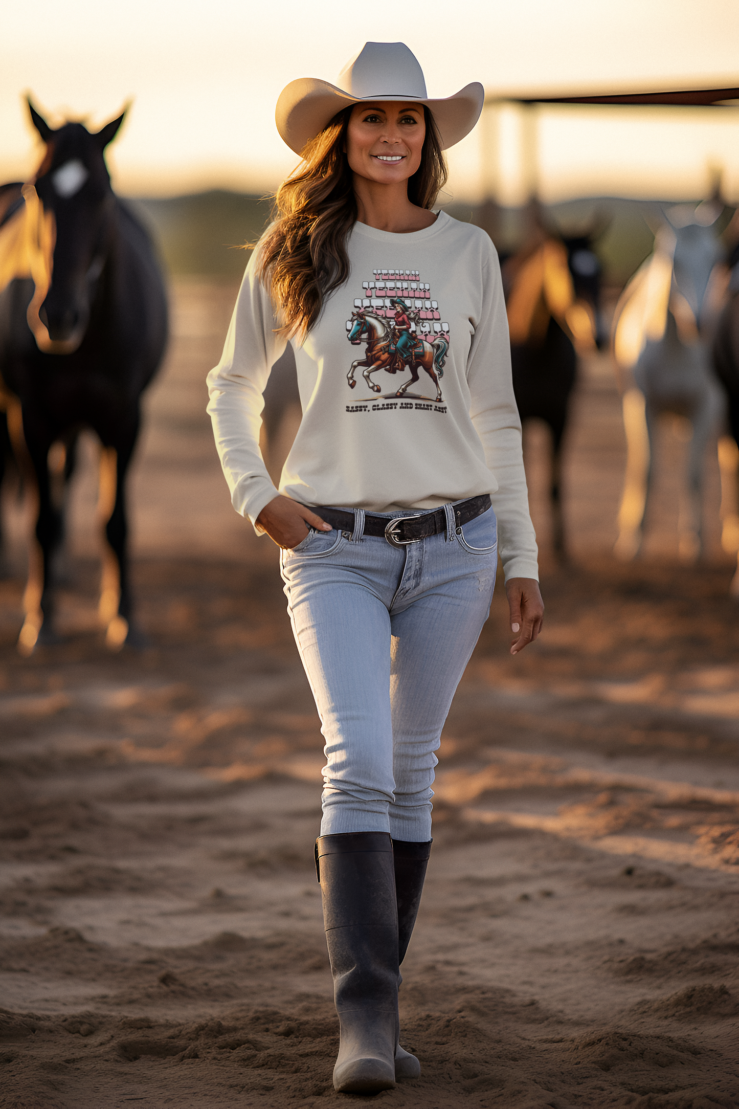 Sassy & Classy Western Crewneck