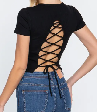 The LACEY Cross Back Top